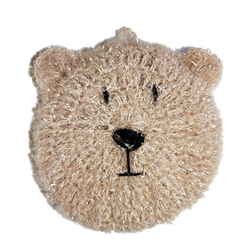Bear Tan Scrubbie Sponge