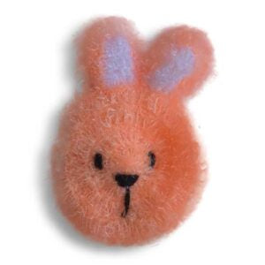 Orange Bunny Scrubbie Sponge