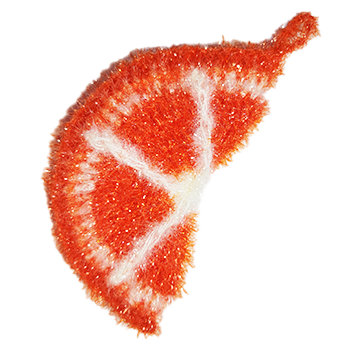 Orange Slice Scrubbie