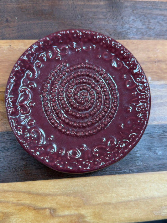 Burgundy  Grater Plate