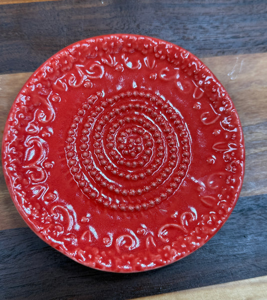 Red Grater Plate